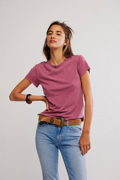 Free People Nova Tee-Crushed Berry