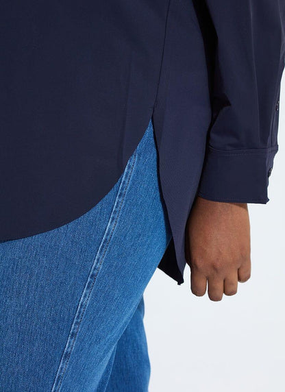 Lysse Schiffer Button Down-Navy