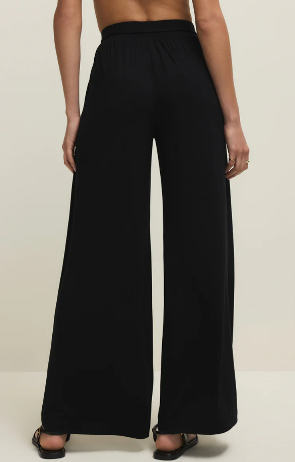 Lydia Wide Leg Pant-Blk