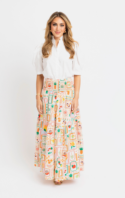 Fruit Basket Maxi Skirt