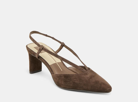 Ginay Dk Brown Suede Heel