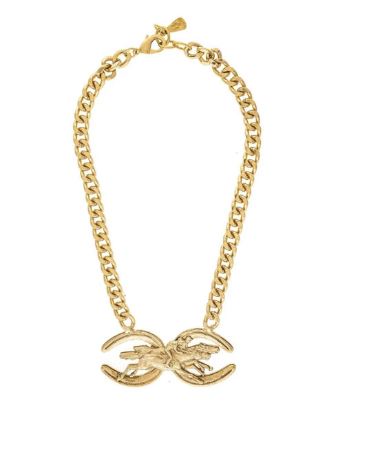 Yochi Double Horseshoe Neckalce