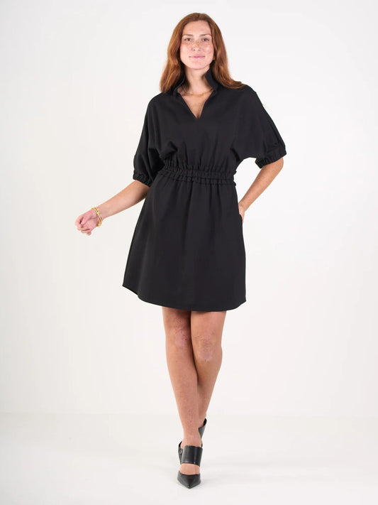 Emily McCarthy Palmer Dress- Black Ponte