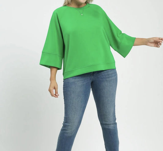 Dolman Sleeve Tee-Green