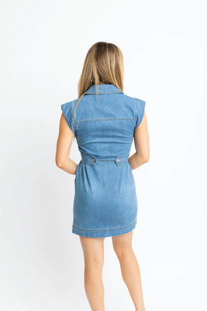 Karlie Denim Pocket Dress