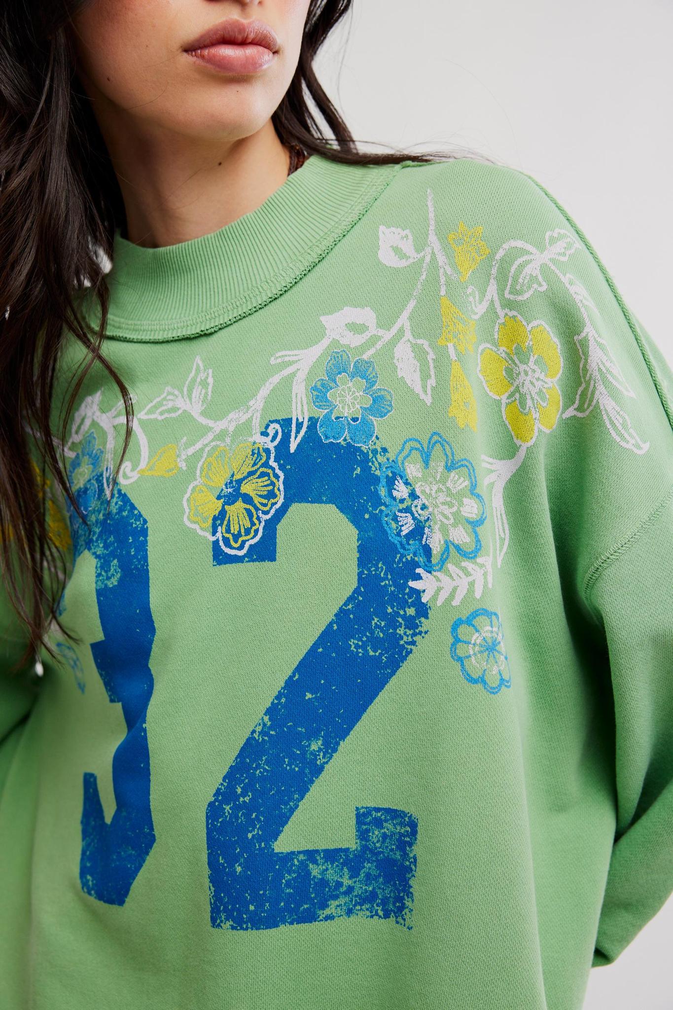 Free People Palm Spring Graphic Pullover
