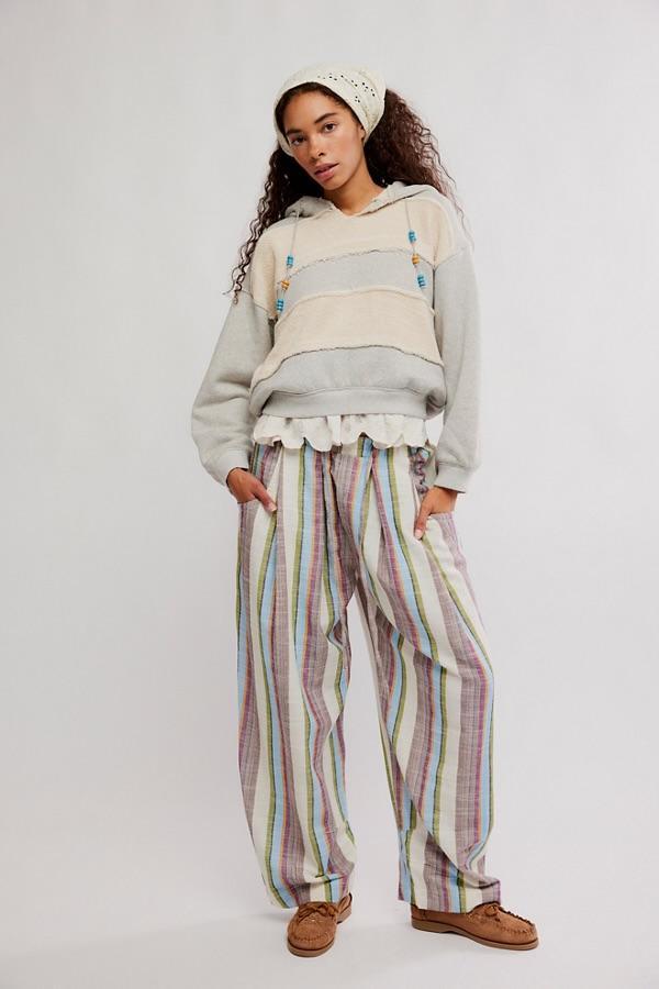 Chambers Laid Back Stripe Pant- Ivory Combo