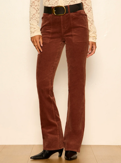 Play Date Corduroy Bootcut- Burnt Cocoa