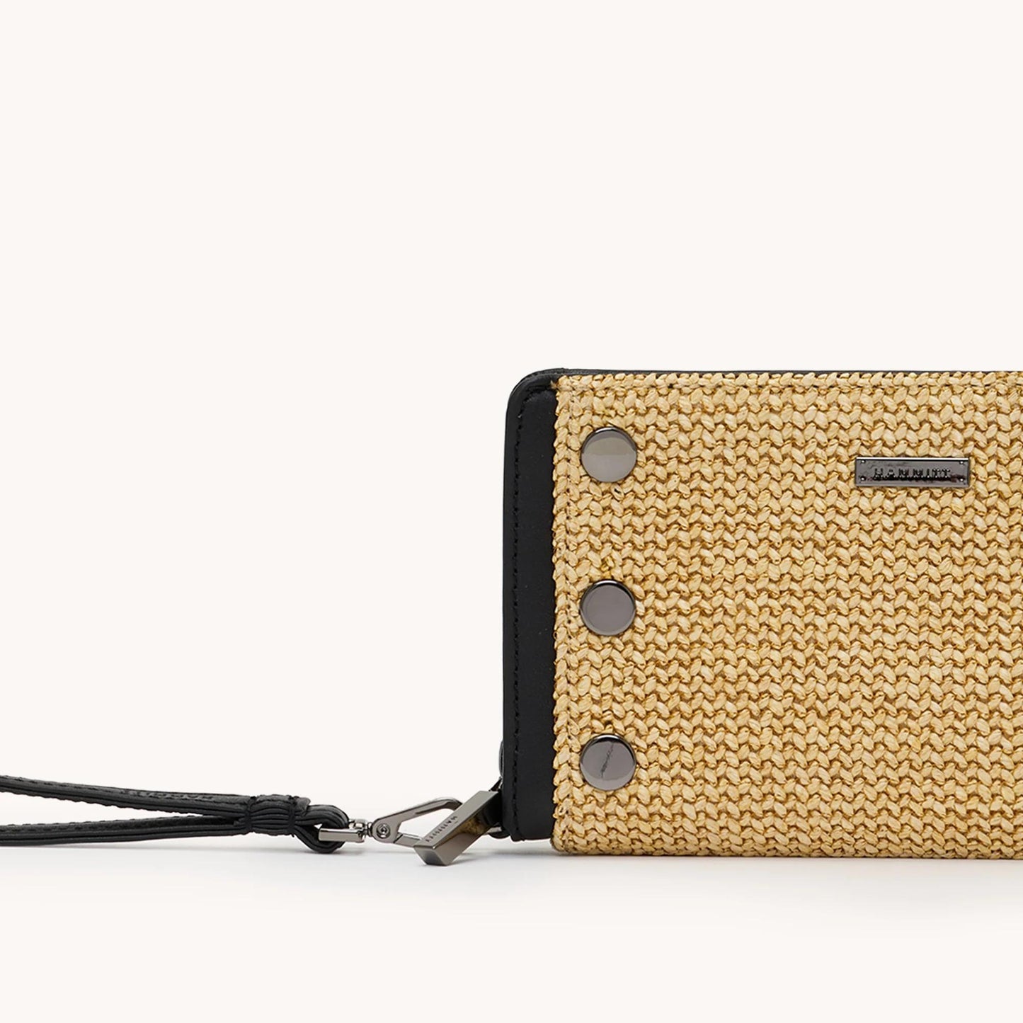 Hammitt Bryant Wallet-Noir Raffia