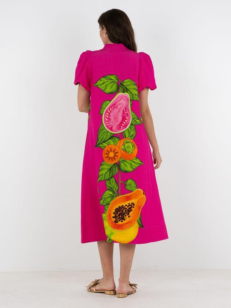 Hampton Dress- Papaya Vine