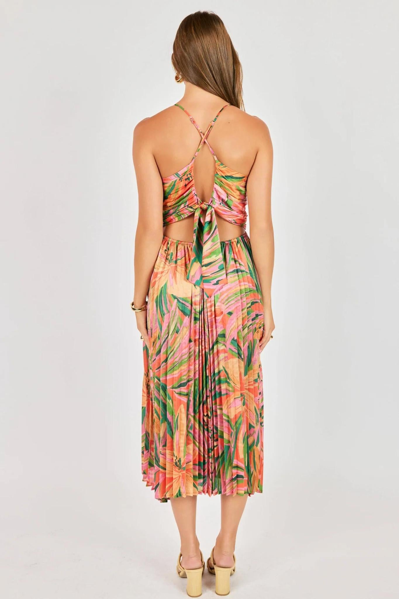 Sunset Ridge Pleated Dress
