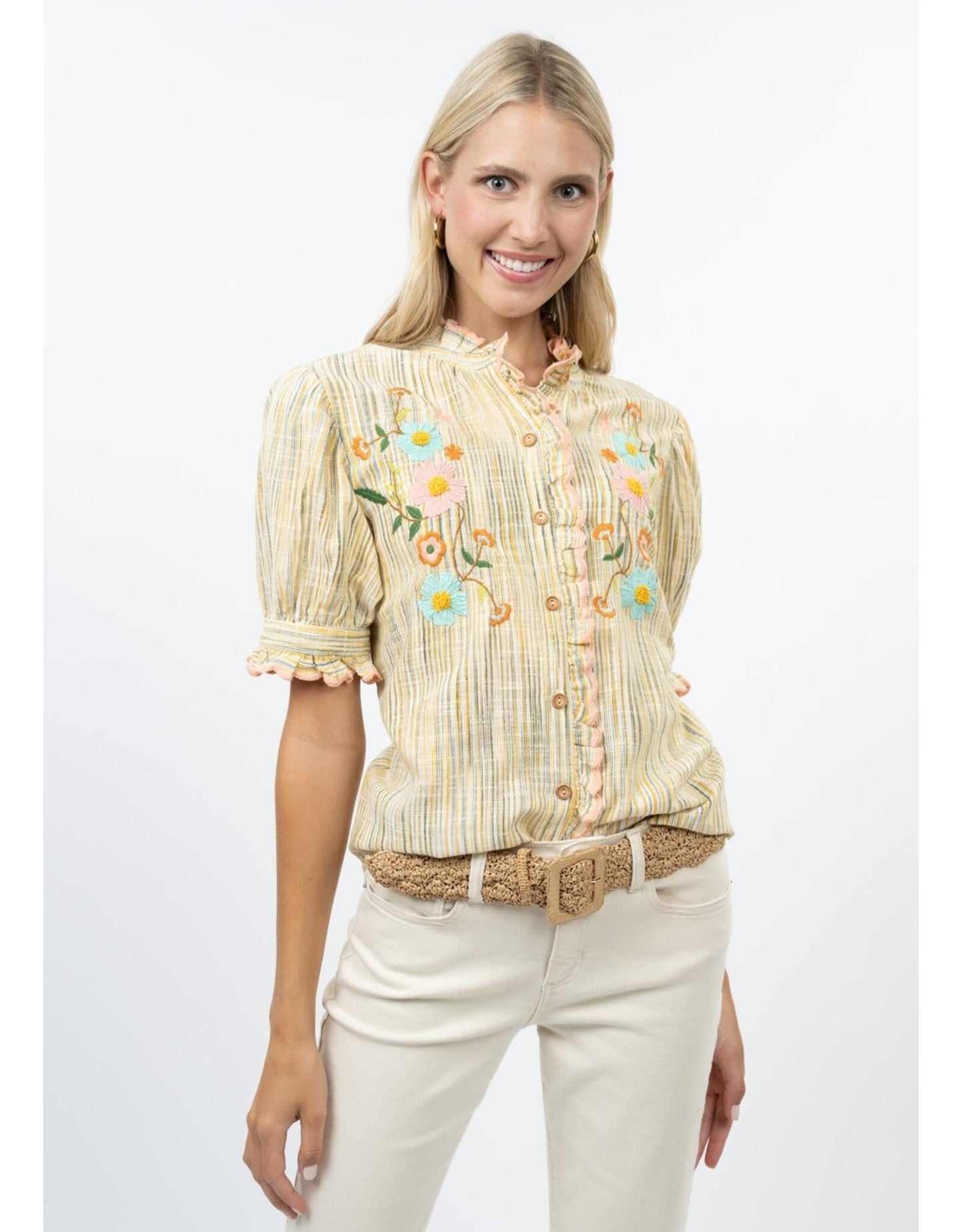 Ivy Jane Ribbon Embroidered Blouse