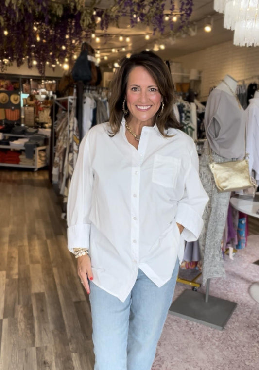 Sabine Tailored Shirt - Parchment