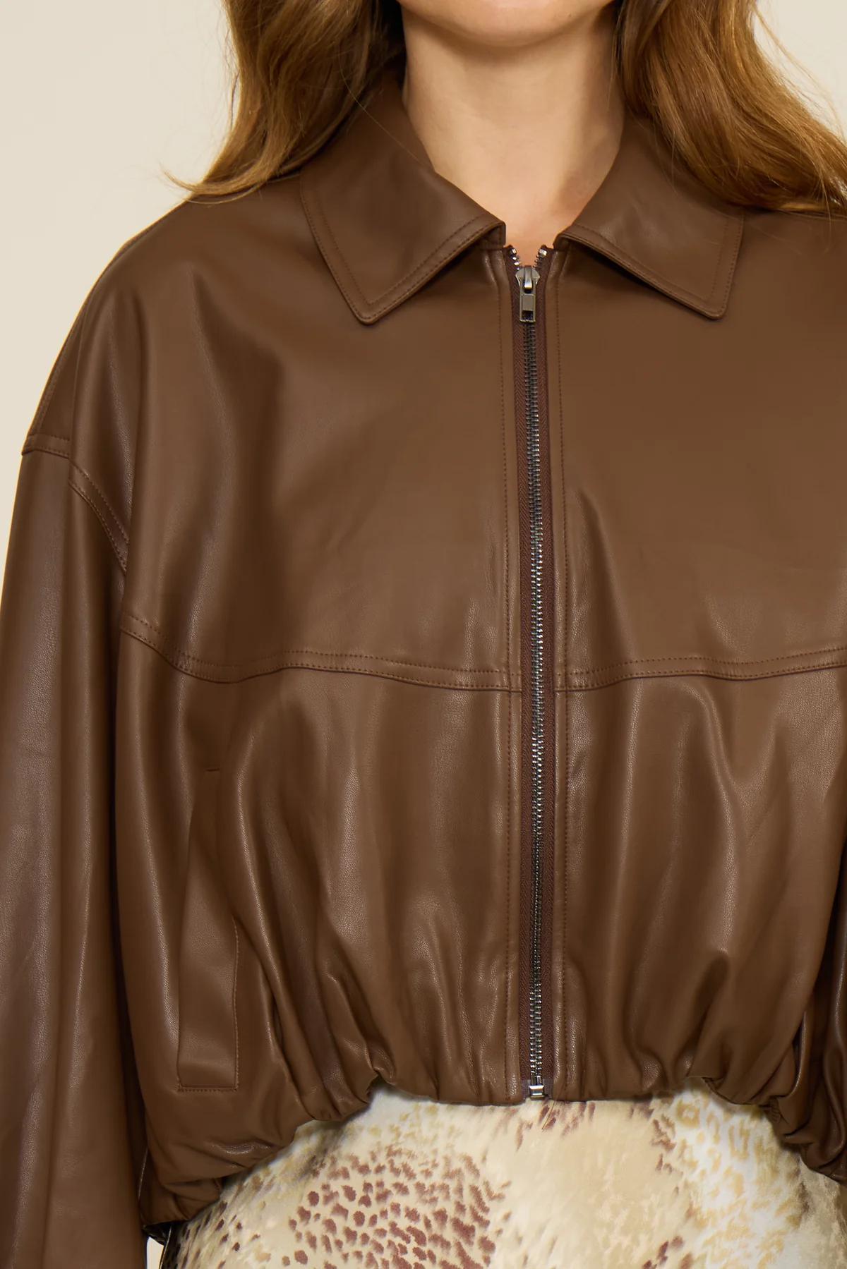 Valerie Faux Leather Jacket