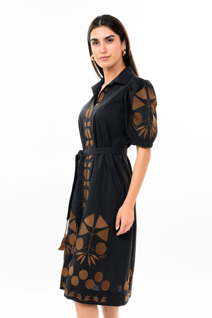Ivy Jane Placket Embroidered Dress