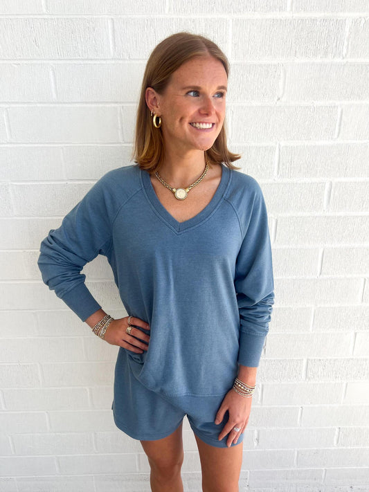 Z Supply Weekender V-Neck- Boathouse