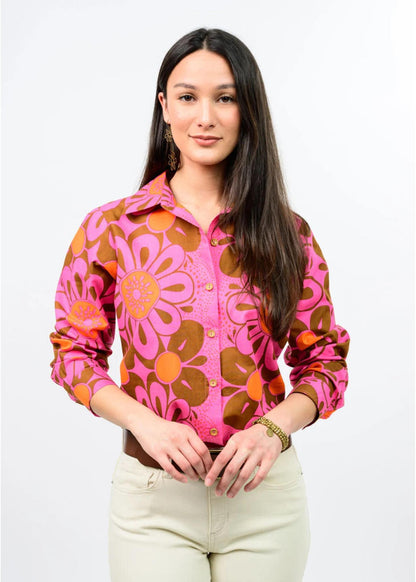 Mod Daisy Camp Shirt