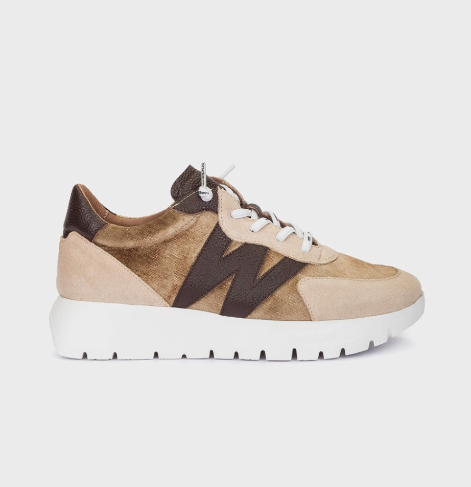 Wonders Comb Sneaker- Taupe
