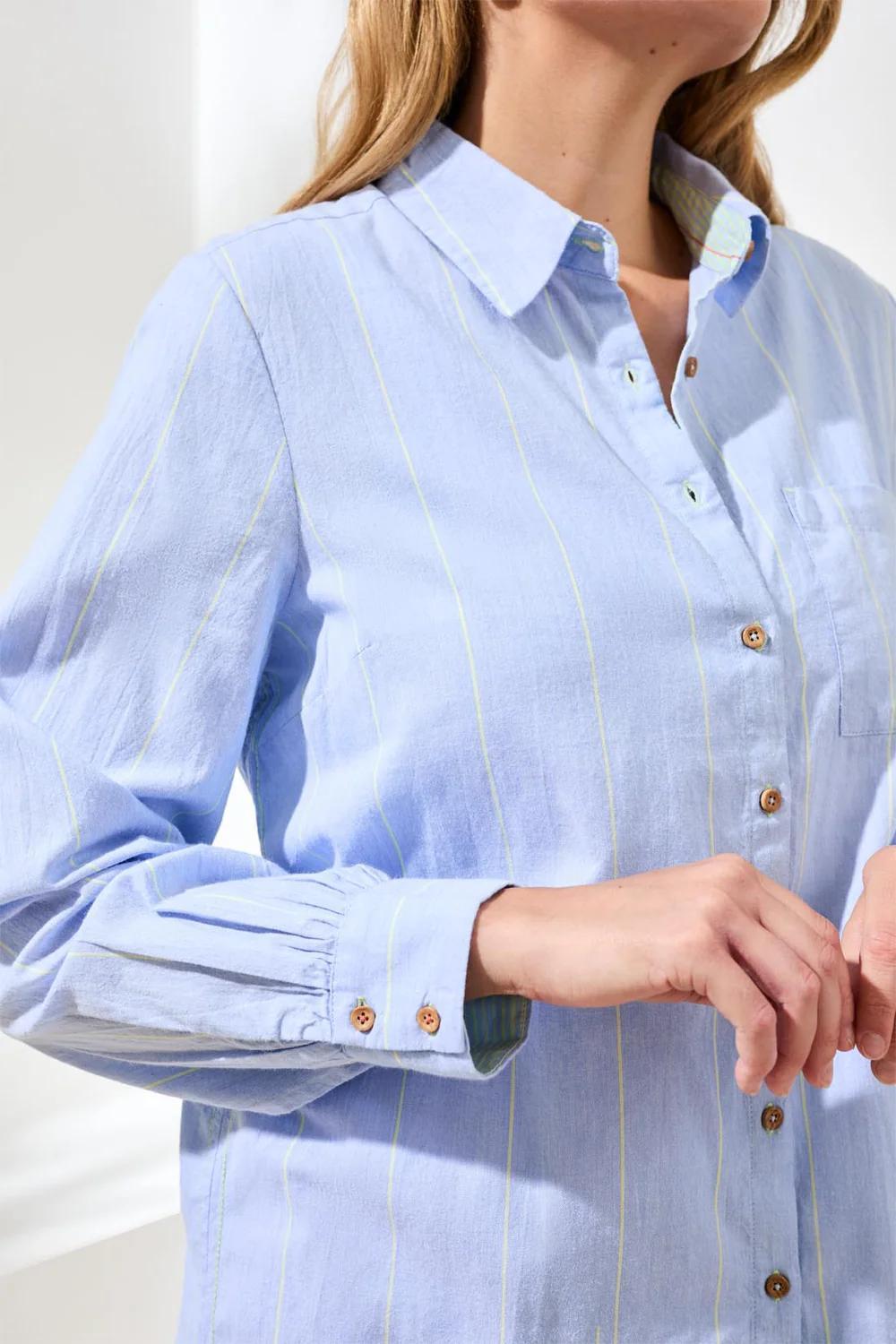 Stripe Button Front Shirt