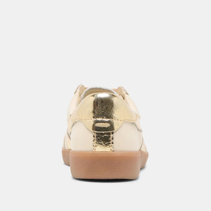 Dolce Vita Merit Sneaker-White/Gold