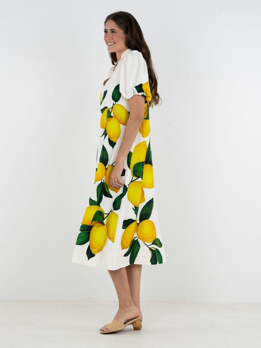 Emily McCarthy Hampton Dress-Limone
