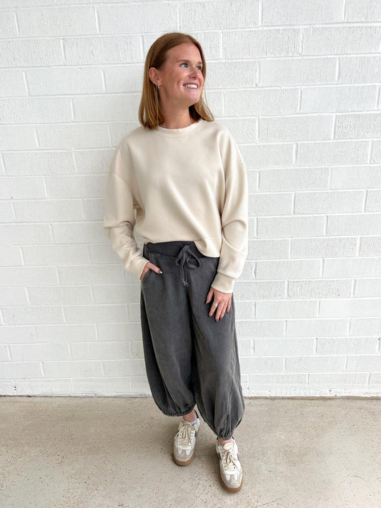 Bubble Pant- Charcoal
