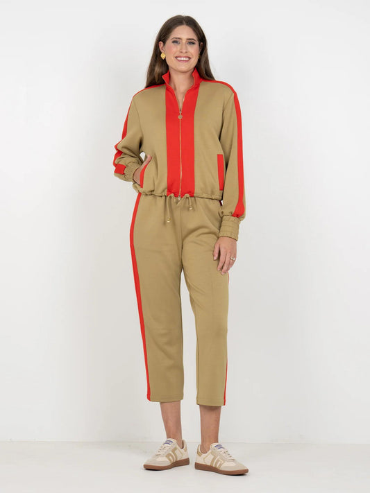 Emily McCarthy Bailey Bomber Luxe Cherry Spice