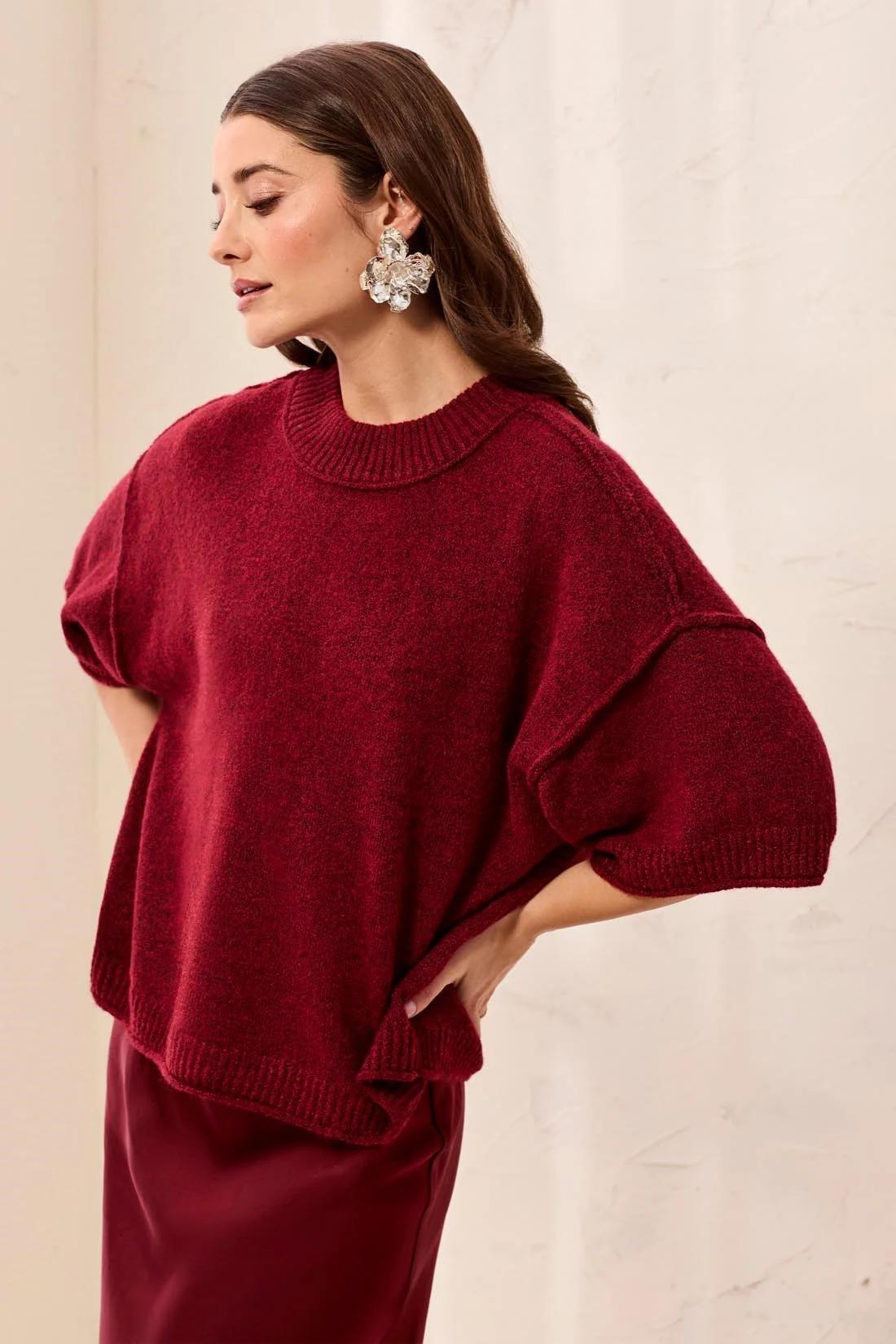 Lofty Crewneck Sweater- Pinot