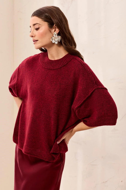 Lofty Crewneck Sweater- Pinot