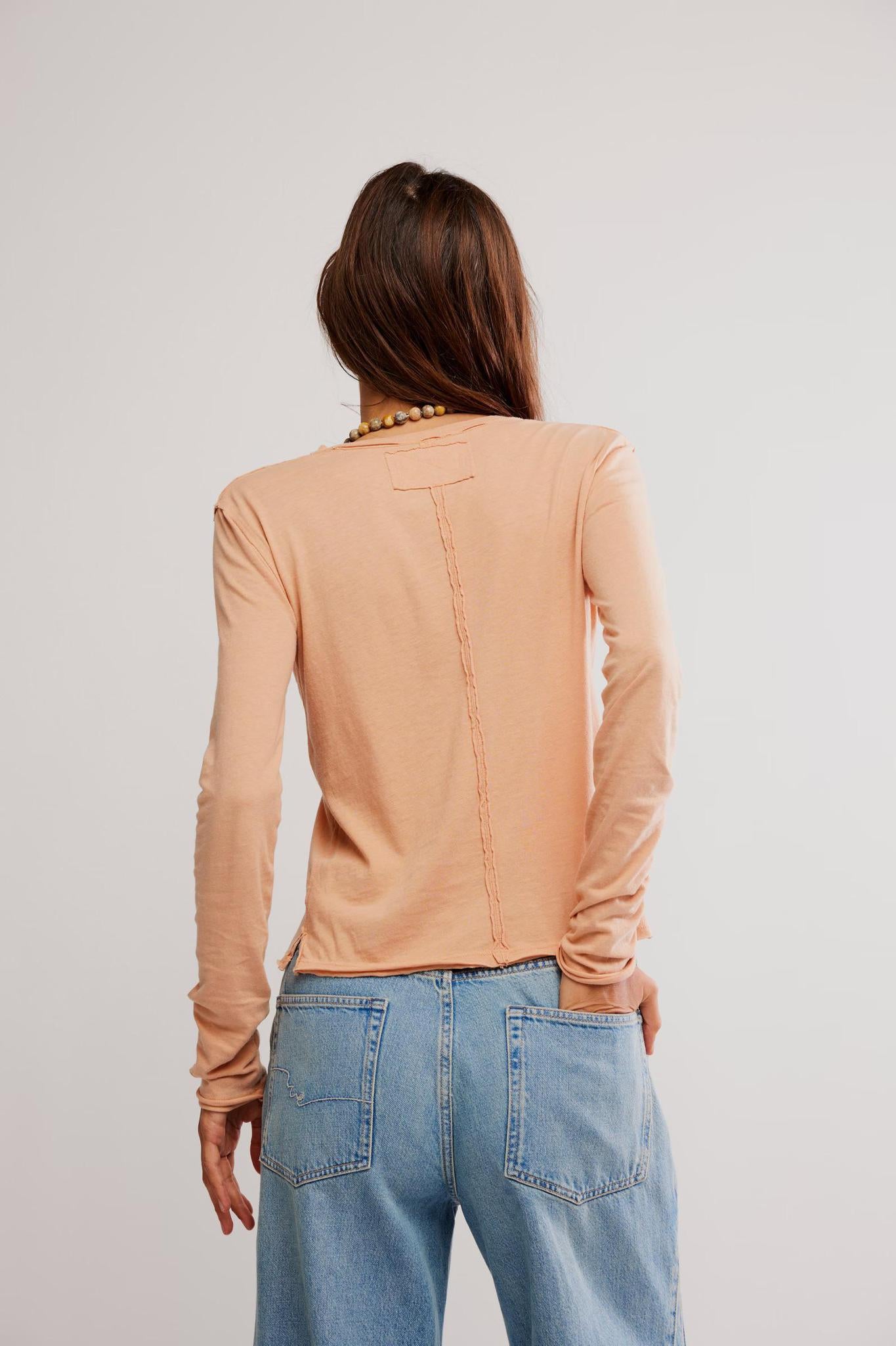 Free People Nova Tee L/S- Copper