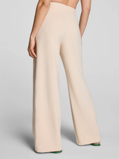 SPANX French Rib Wide Leg- Toasted Coconut