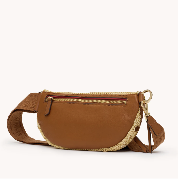 Hammitt Charles MD Crossbody- Cocoa Raffia