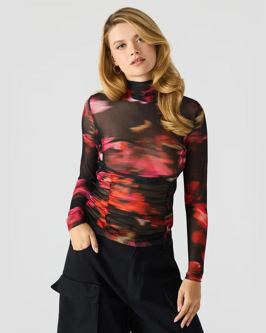 Taylore Top- Blurry Floral