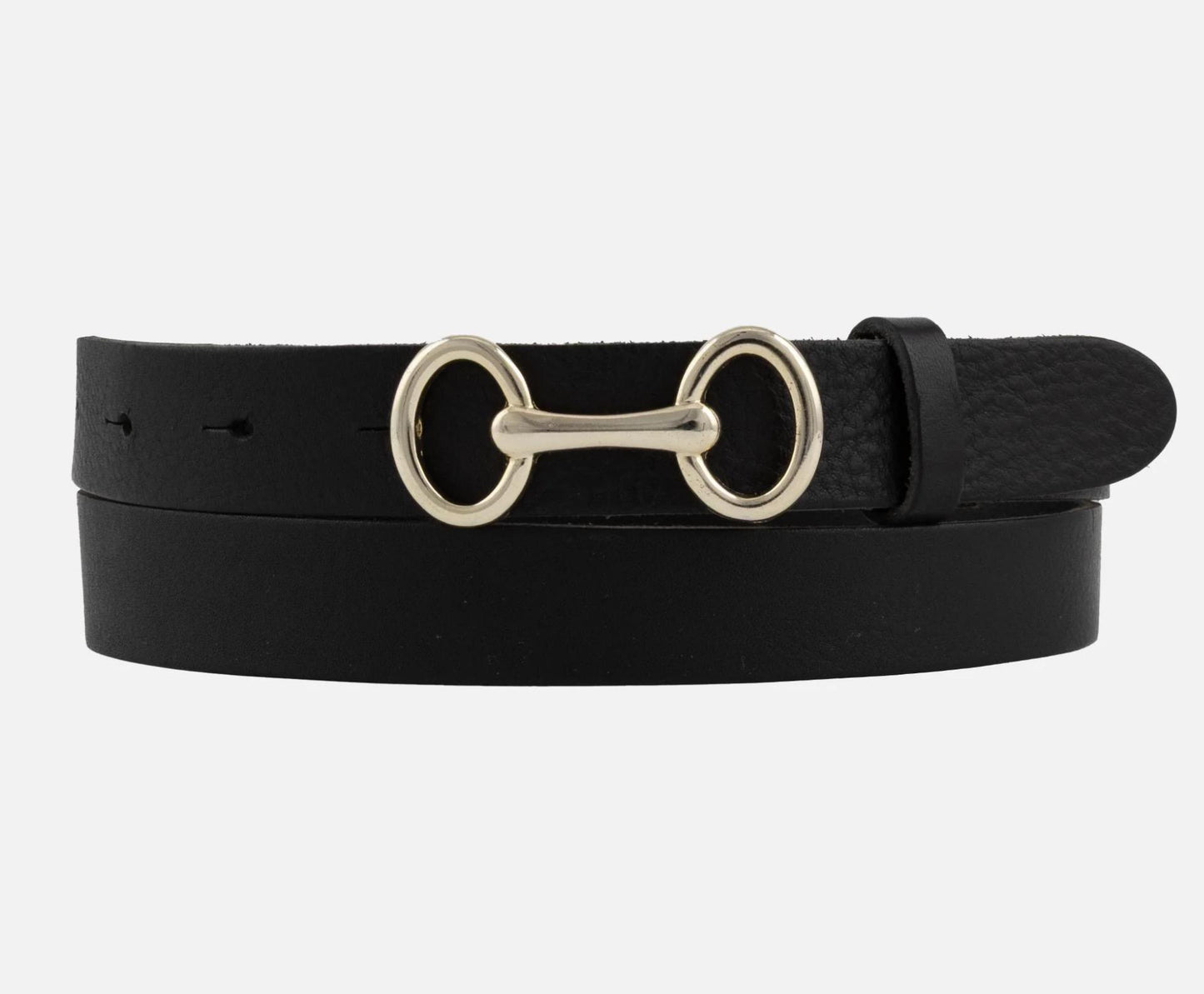 Carel Leather Belt- Black