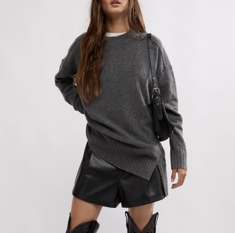 Phoebe Pullover- Heather Grey