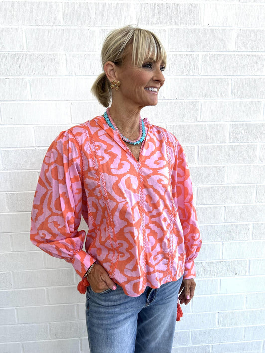 Ivy Jane Zig Zag Stitched Top