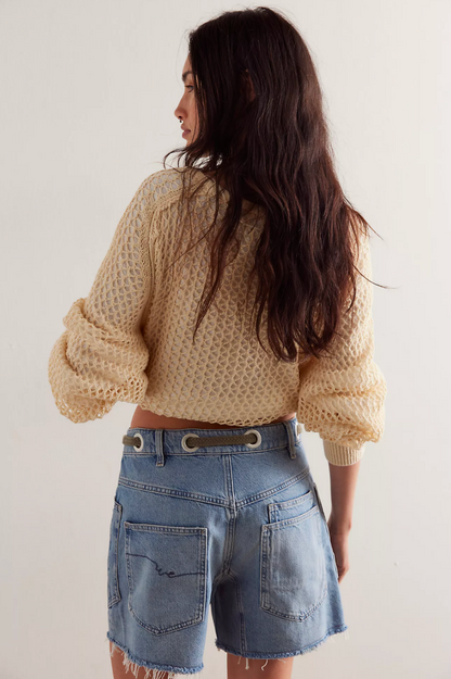 Free People Moxie Shorts- Truest Blue