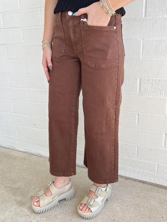 Judy Blue Cropped Utility Jean
