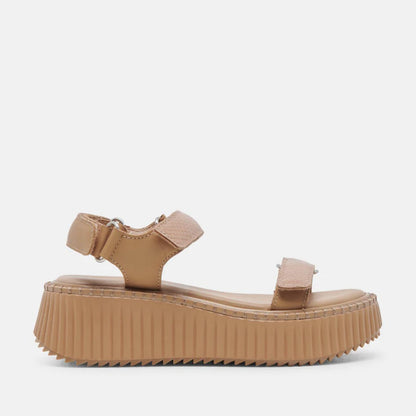 Debra Leather Sandals- Toffee