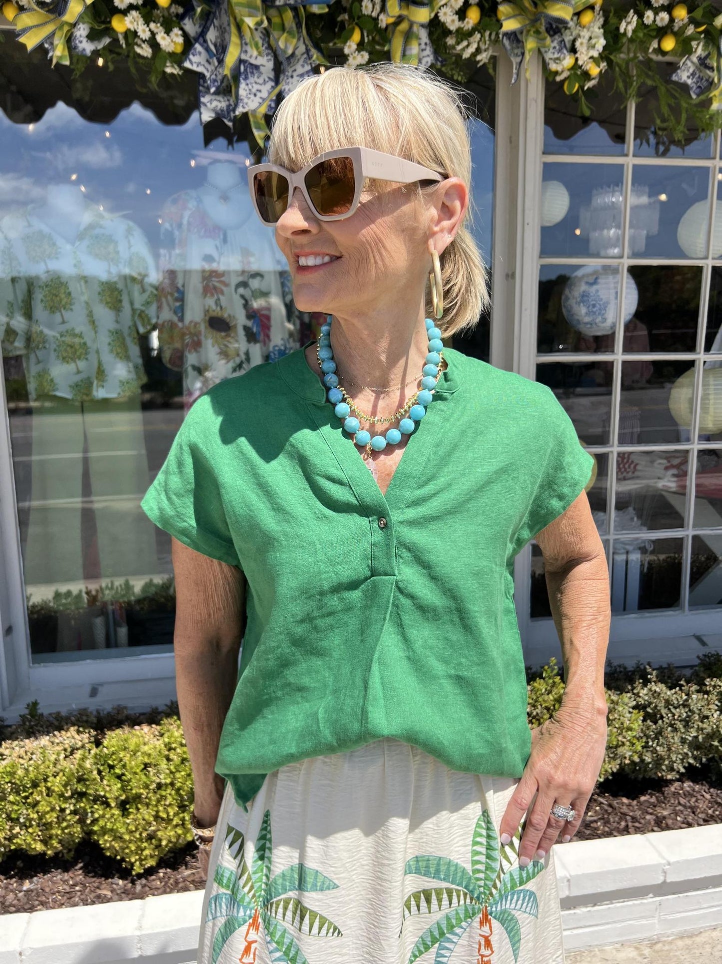 Redell Linen Top