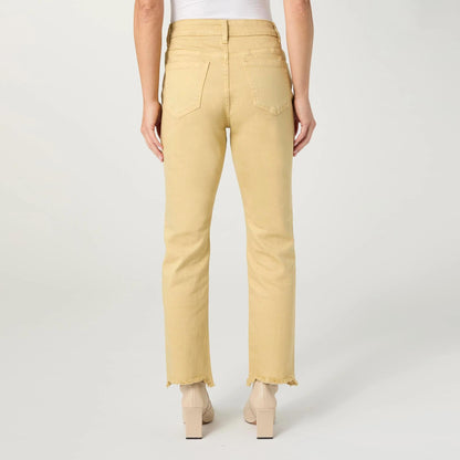 Marky Cutout Ankle Pant- Mustard