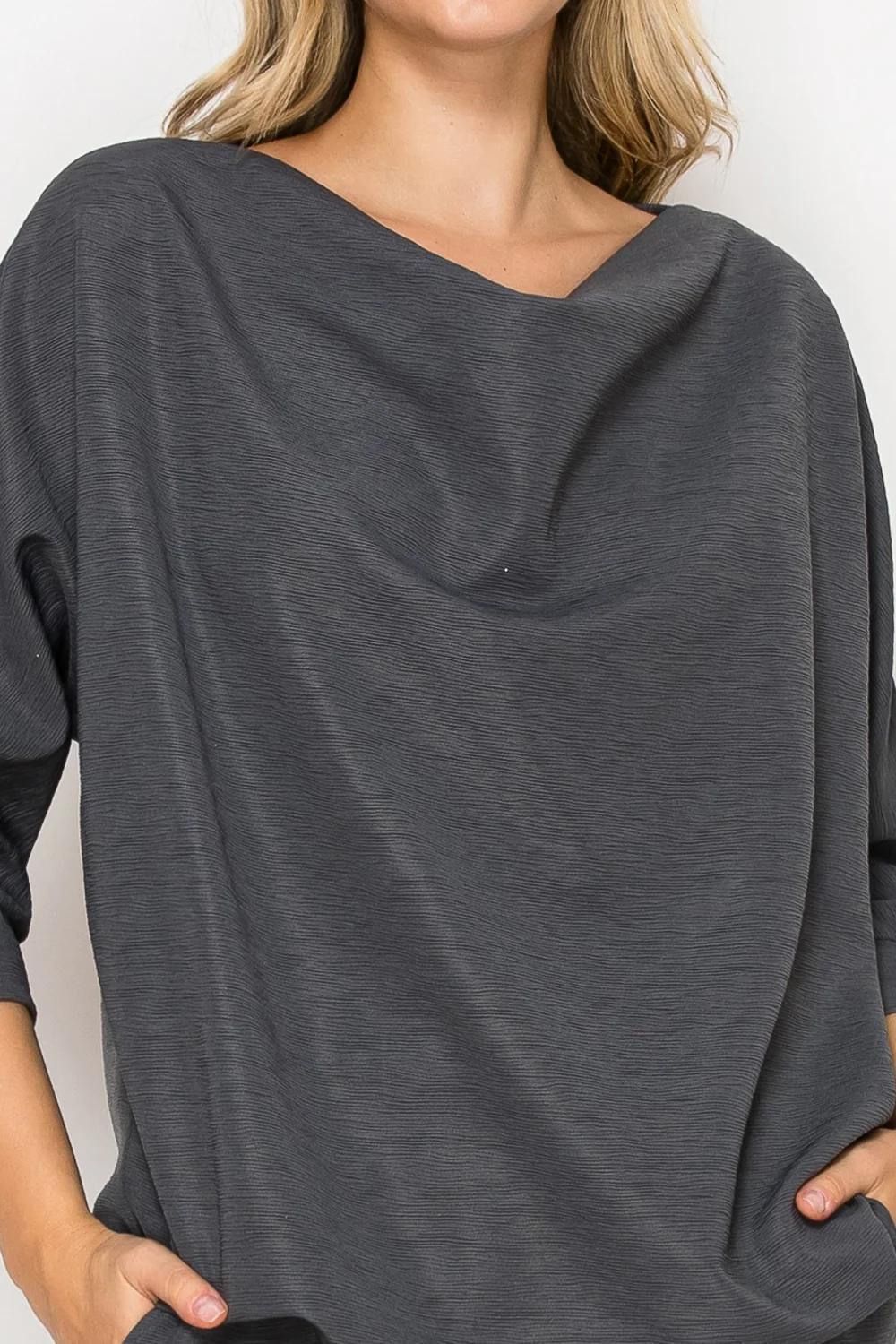 Keziah Top- Charcoal