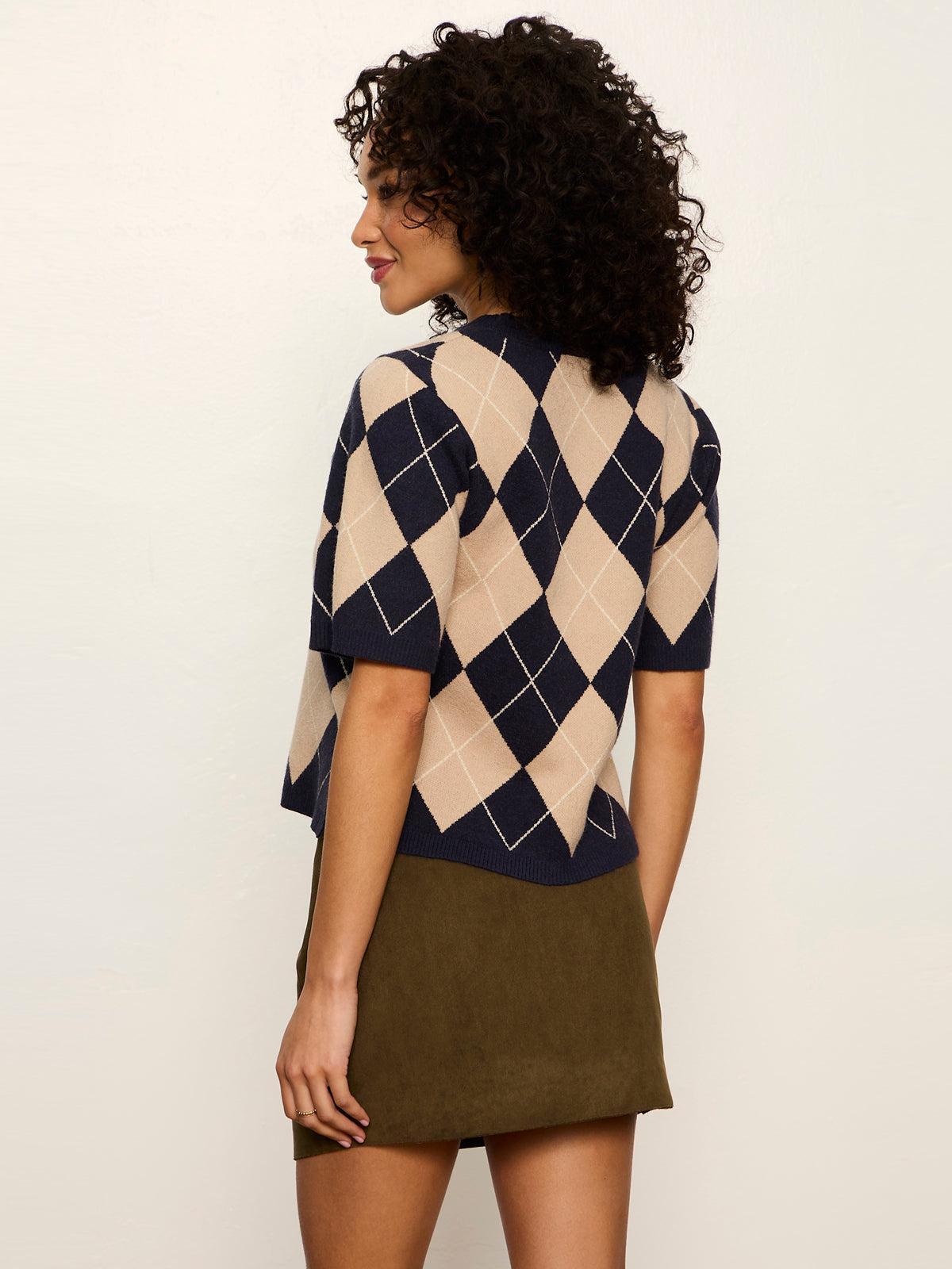 Perfect Sweater Tee- Loma Argyle