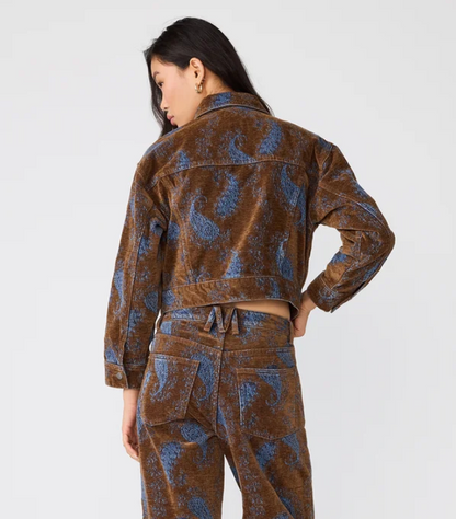 Dove Jacket- Teal Paisley