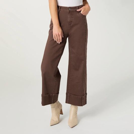 Chocolate Wide Leg Denim