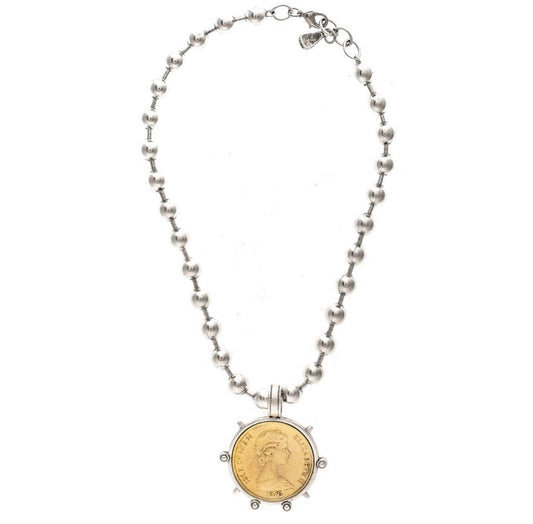 Large Bead Statement Medallion