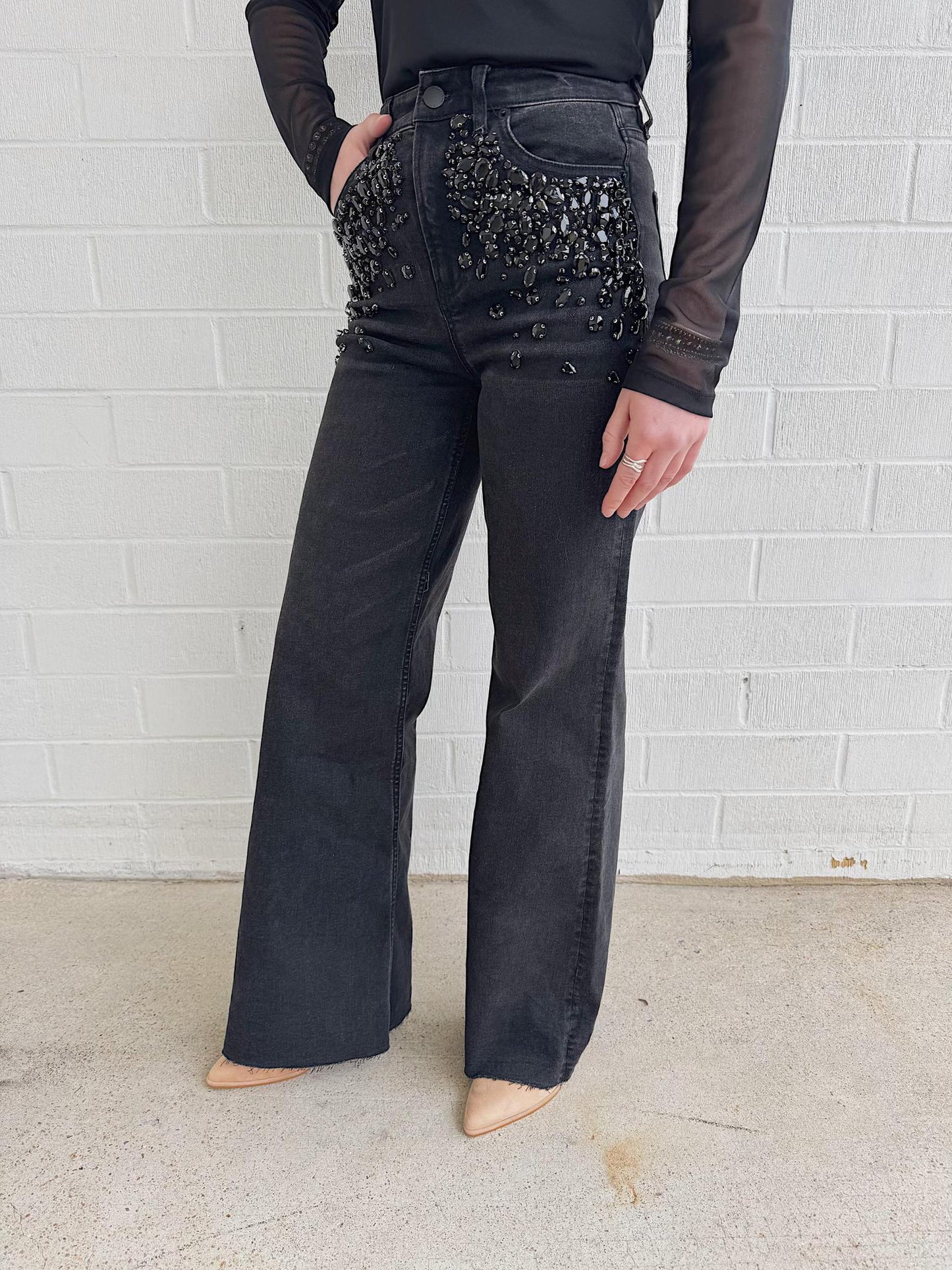 Dear John Fiona Denim- Black Sparkle