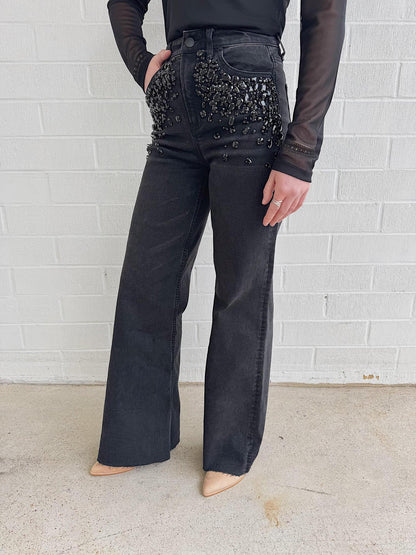 Dear John Fiona Denim- Black Sparkle