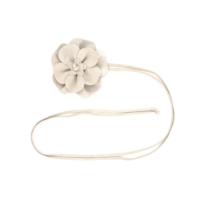 Suede Flower Bag Charm