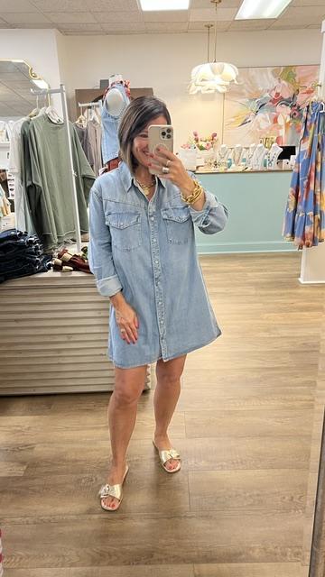 Oversized Shirt Dress